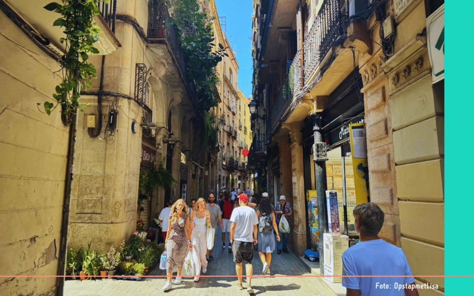 Barcelona centrum steegje