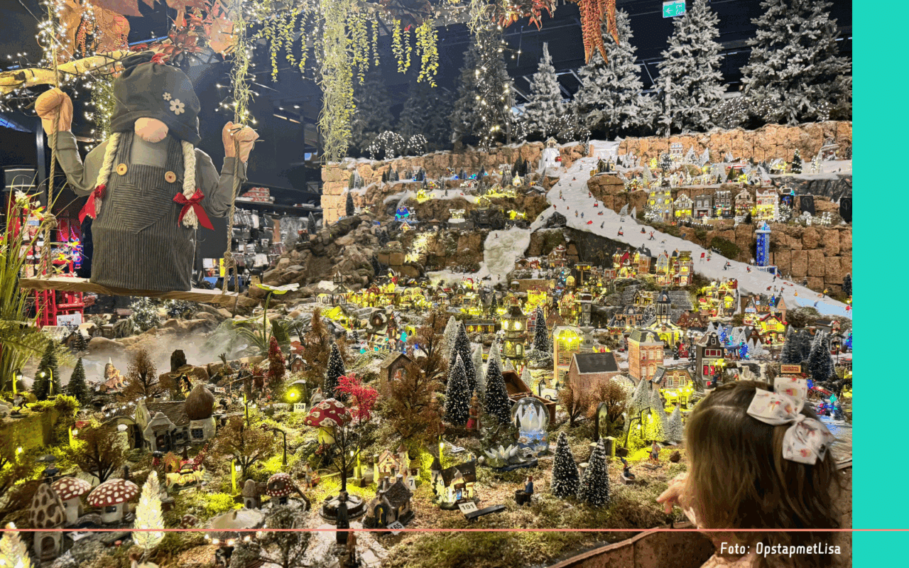Kerstshow tuincentrum kerstdorp