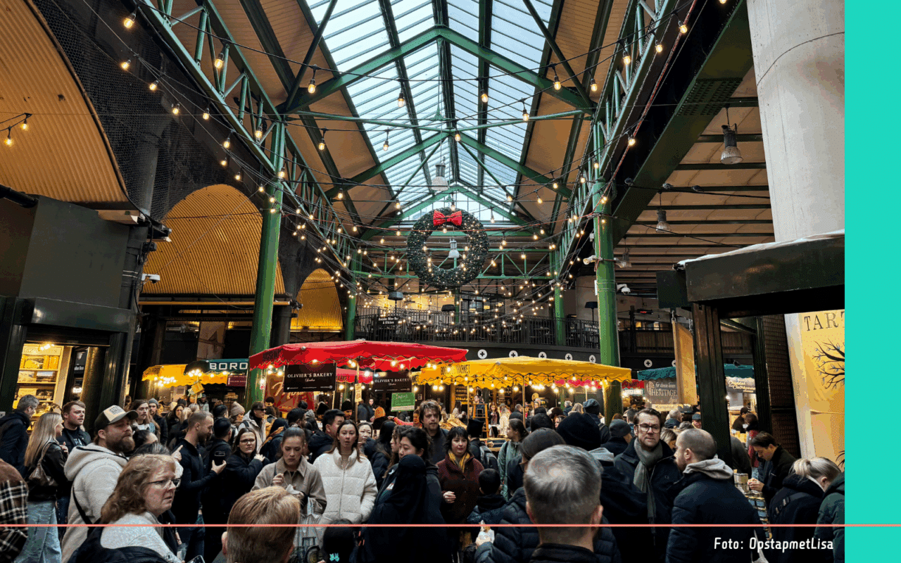 Londen in kerstsfeer Borough Market