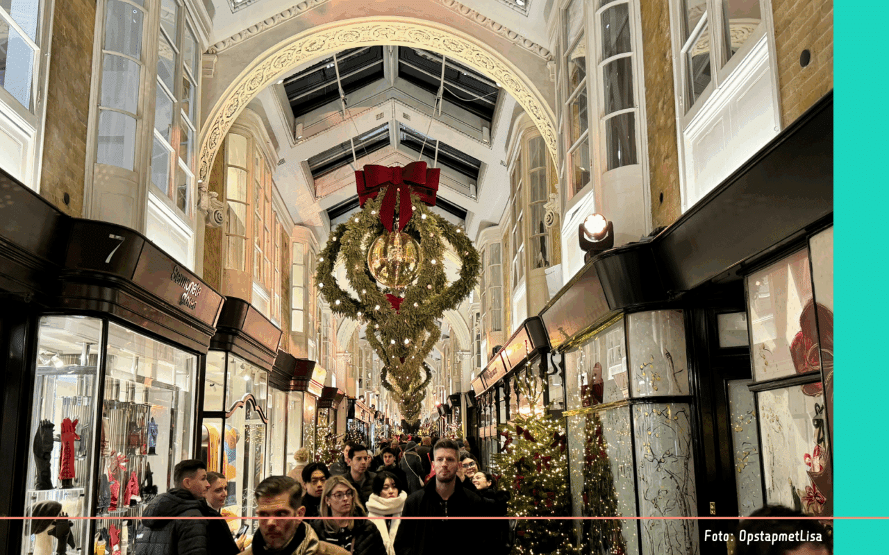 Londen in kerstsfeer Burlington Arcade