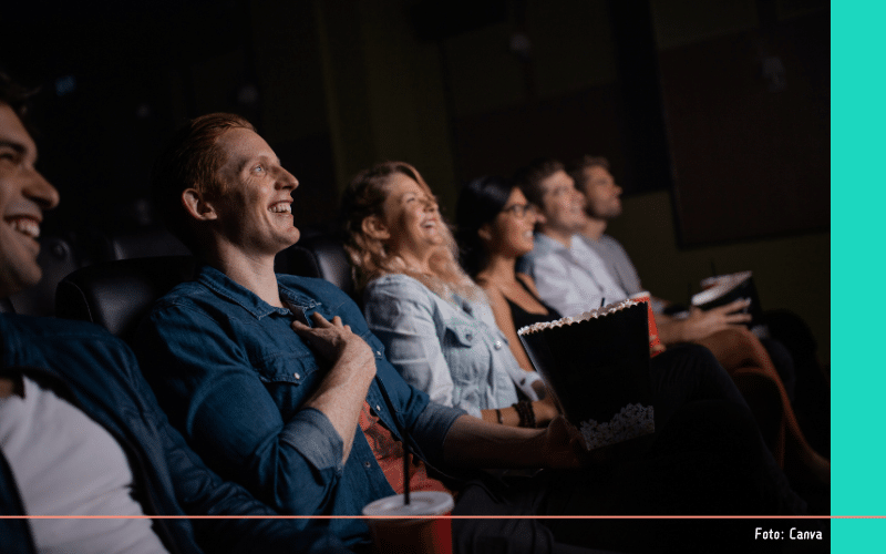 mensen in een bioscoop