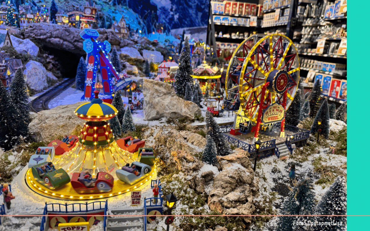 Kerstshow tuincentra kerstdorp