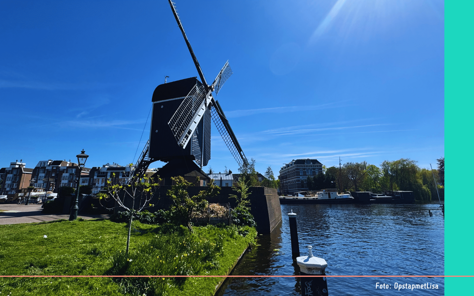 Leiden met Walk the City molen