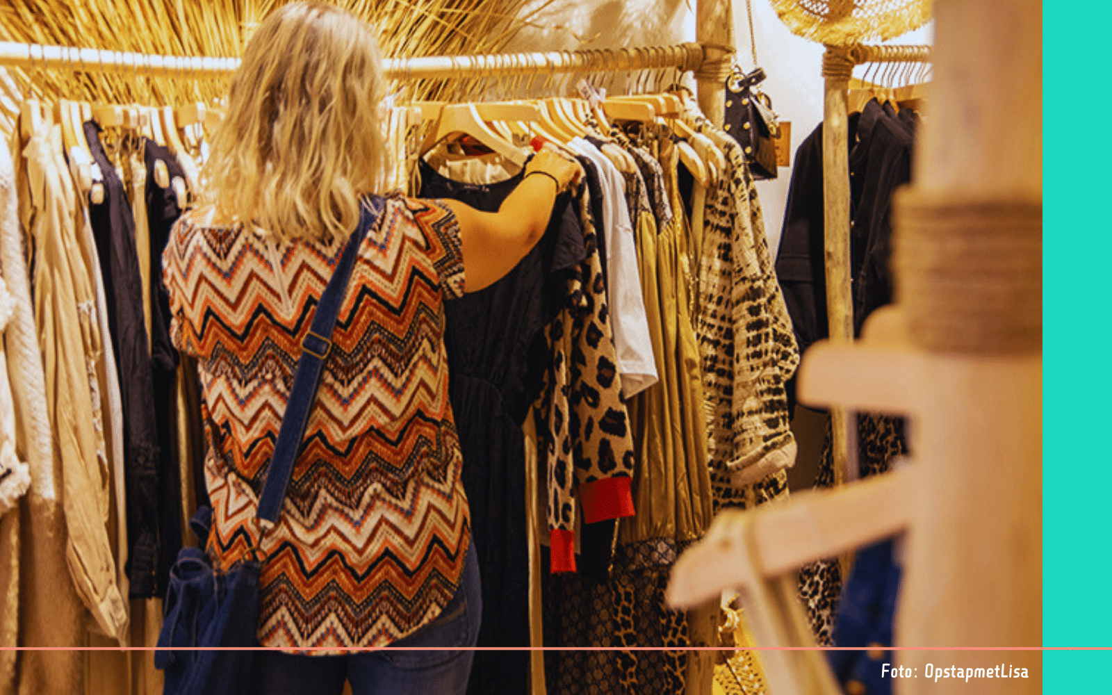 kleding kijken in winkel