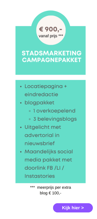 tarievenkaartstadsmarketing