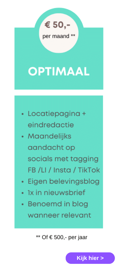 tarievenkaart optimaalpakket