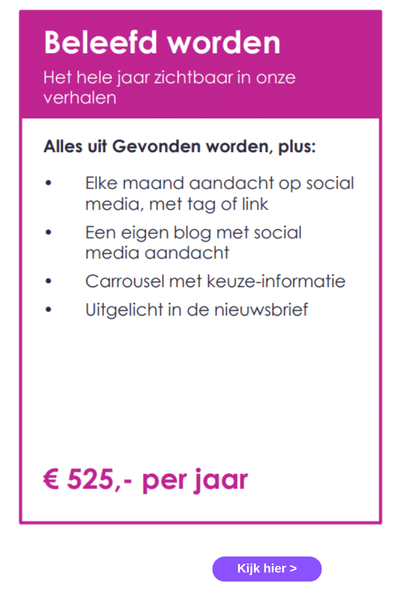 tarievenkaart optimaal
